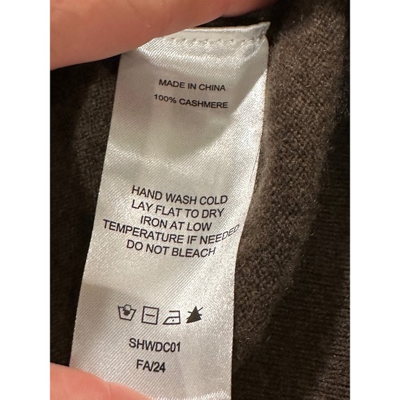 Quince Mongolian Cashmere Turtleneck Sweater Brown Womens Medium - Picture 7 of 8